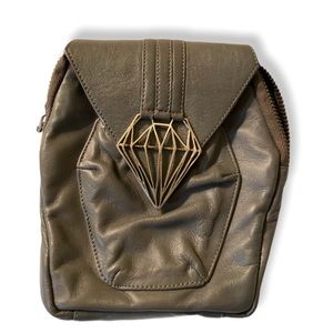Five and Diamond leather belted purse pouch